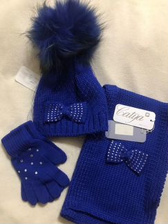 Шапка, шарф, перчатки Catya