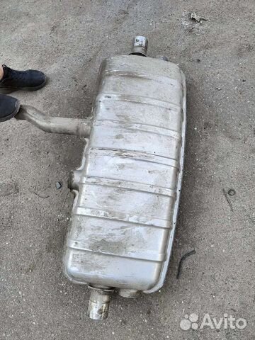 Глушитель задний на volkswagen touareg