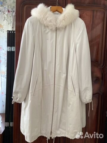 Пальто кожаное женское 7XL