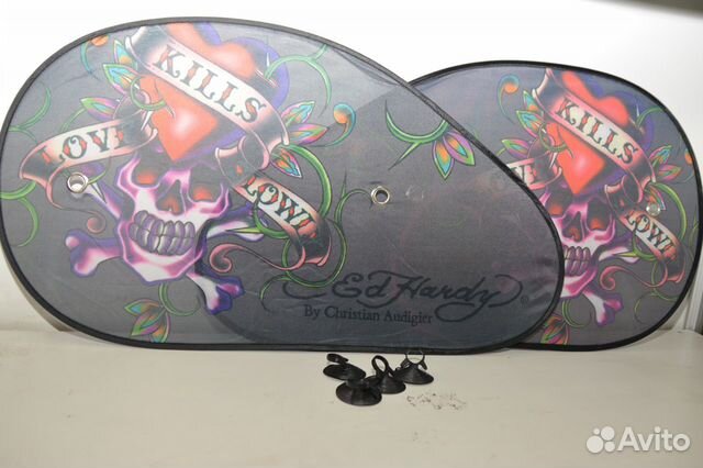 Шторка бокового стекла на присосках (66х37 см) 2 ш