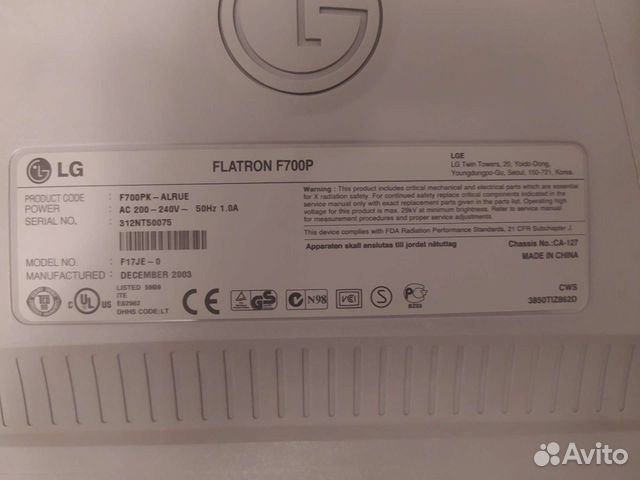 Lg flatron f700p зачем usb