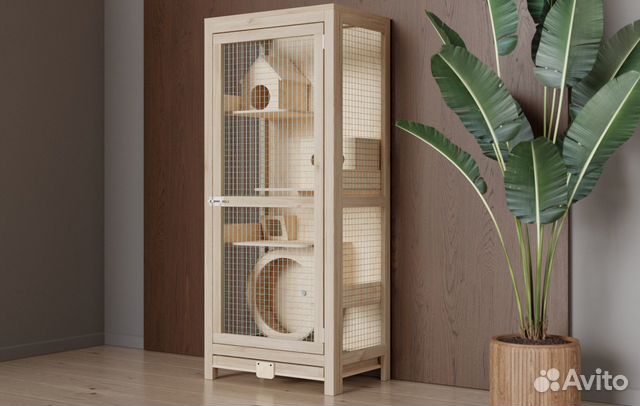 Клетка для грызунов шиншилл дегу Р3В 140х60х60