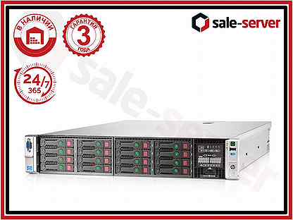 Сервер HP DL380p Gen8 16SFF 2x E5-2660 64GB 750W