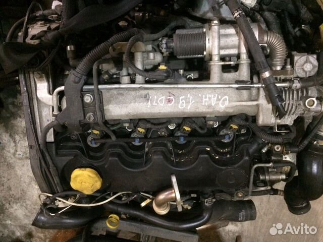 Двигатель Астра H Вектра C Зафира Б Z19DTH столбик