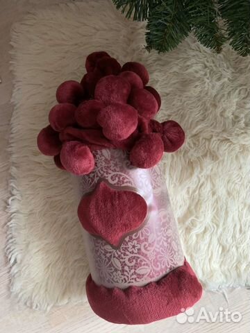 Уютный плед с помпончиками Coro Home (новый)