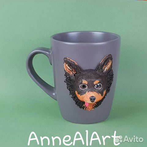 Кружка чашка с портретом животного собаки на заказ