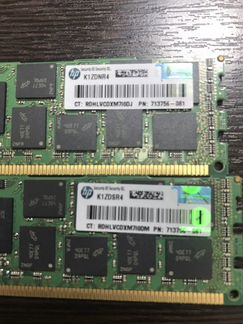Ddr3 память HP 16Gb 2Rx4 PC3L-12800R PN 713756-08