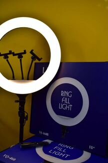 Кольцевая светодиодная лампа 460B 46 см, с пультом