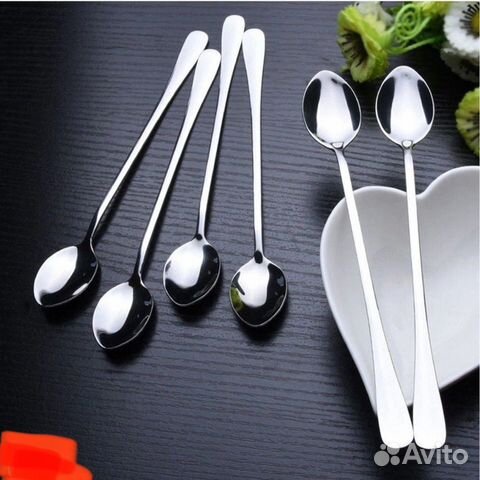 Ложки чайные длинные десертные барные 6шт