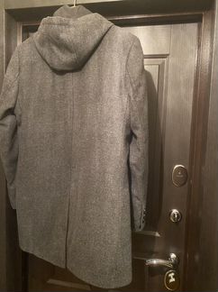 Продам мужское темно-серое пальто п/ш утепленное