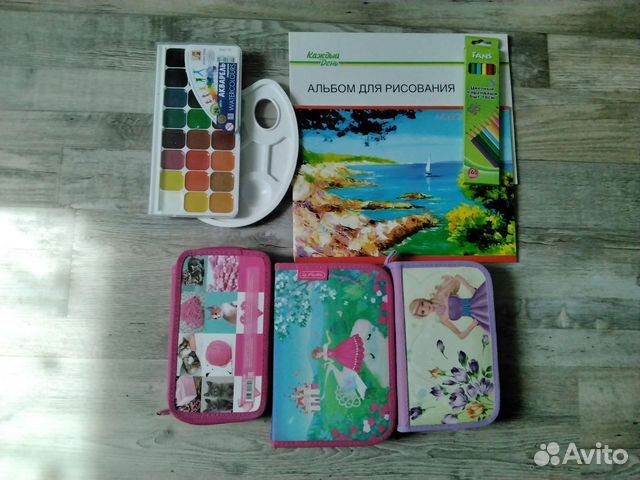 Пластилин, краски, пенал