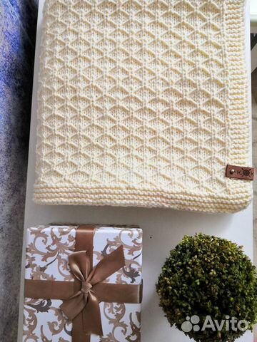 Детский вязаный плед