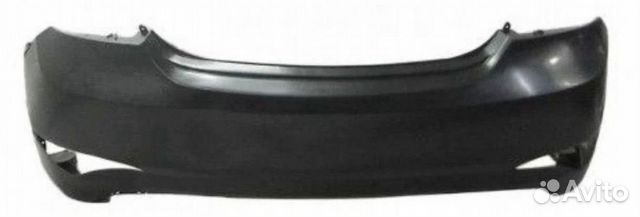 Бампер задний Hyundai Solaris 15-17 черный