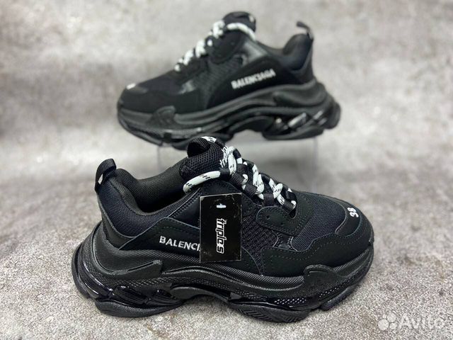 Кроссовки balenciaga triple s черные