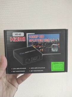 Разветвитель Hdmi 1 на 4 сплиттер делитель