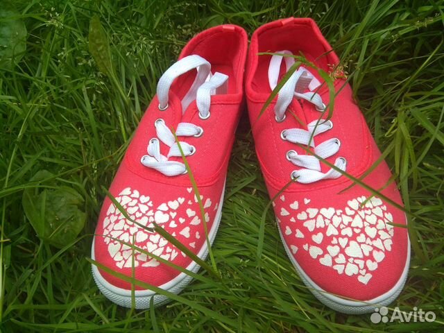 Кеды с ручной росписью
