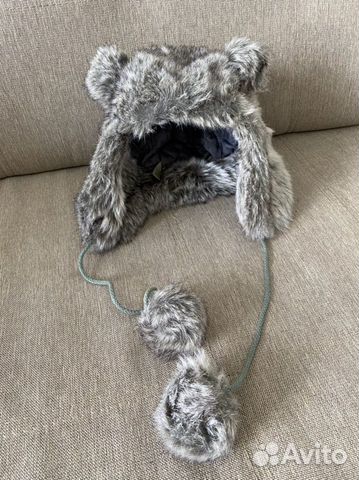 Шапка с ушками меховая