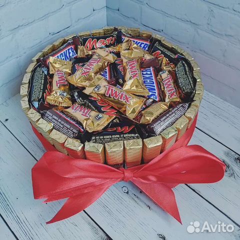 Красивый подарок сладкий на день рождения