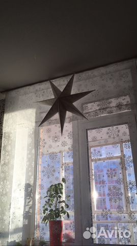 Розенмальва тюль со снежинками