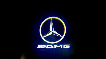 Проекция логотипа AMG Mercedes Benz