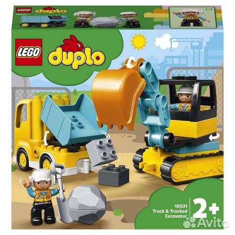 Конструктор lego duplo 10931 Грузовик и экскаватор