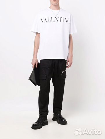 Valentino футболка с логотипом valentino оверсайз