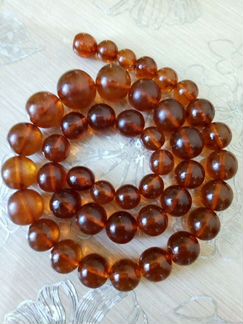 Янтарные бусы и браслет винтаж