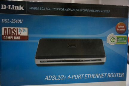 Adsl-модем маршрутизатор D-Link DSL-2540U