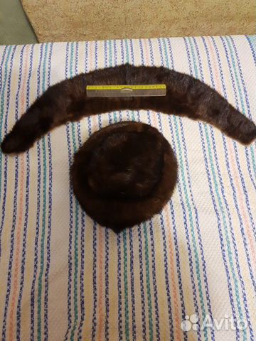 Норковая шапка и воротник