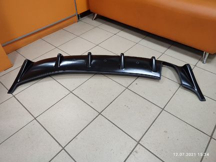 Накладка на задний бампер Lancer 10 короткая