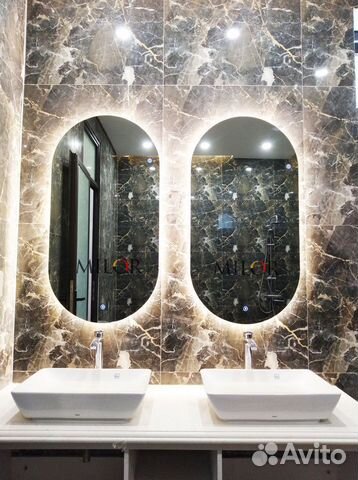 Зеркало с подсветкой капсула Selena