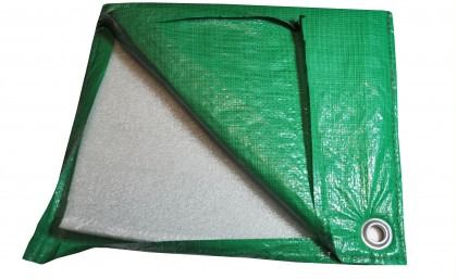 Тент тарпаулин 120 гр/м2 утепленный 4х8м