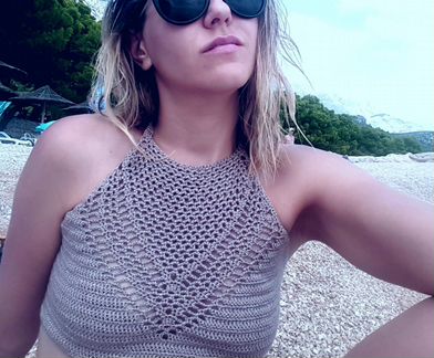 Кроп-топ крючком