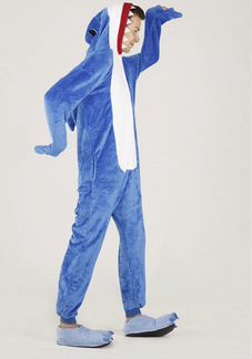 Пижама кигуруми акула с зубами унисекс