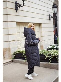 Пуховик одеяло новый женский длинный оверсайз зимн