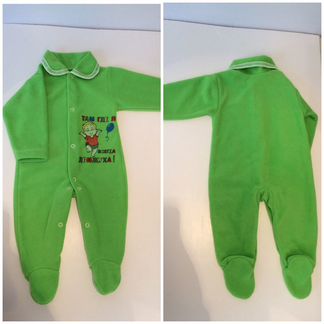 Боди, флис, на 2-6 мес