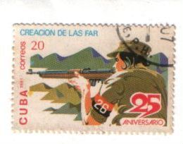 Марка Куба, 1981 Повстанец с винтовкой