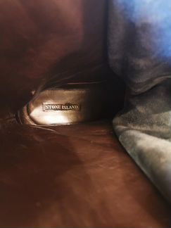 Ботинки stone island кожа