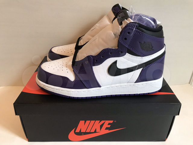 Nike Air Jordan 1 Court Purple (5.5uk 