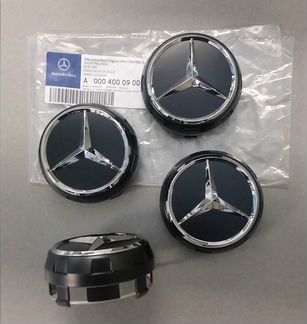 Центральный колпачок AMG Mercedes Benz (черный)