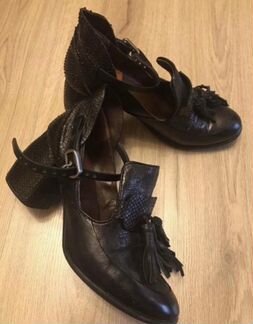 Туфли ботильоны AS98 чёрные