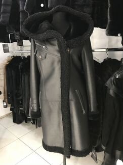 Удлиненная дубленка