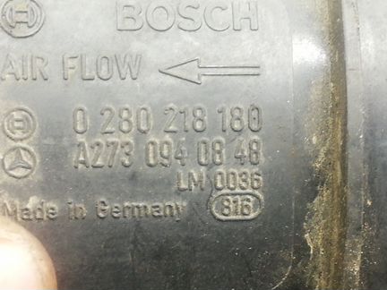 Расходомер воздуха на мерседес ом 272. ом 273