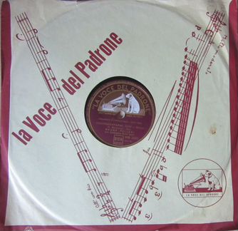 Грампластинки итальянских певцов 40-50 х гг