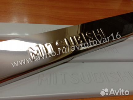 Накладки на пороги Mitsubishi Outlander (2007-12)