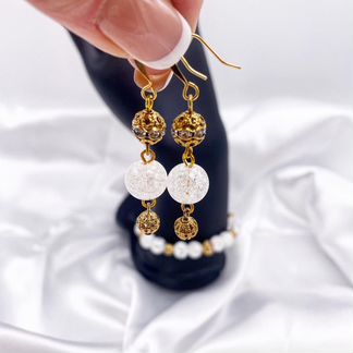 Свадебные украшения ручной работы кварц UNUbijou