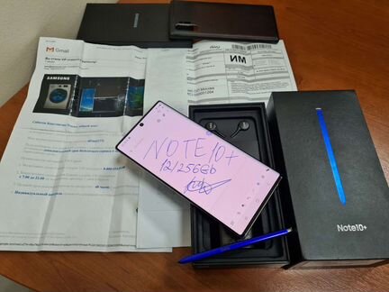 Samsung Galaxy Note 10+plus 12/256Gb Чек и Комплек