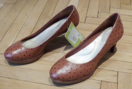 Туфли кожаные женские Rockport (Адидас) р.39