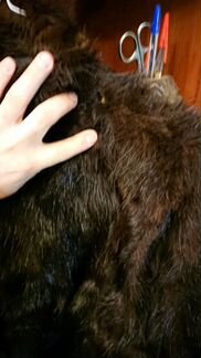 Шуба нутрия с дефектами