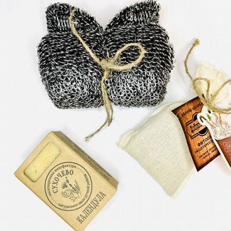 Новогодний мужской подарочный набор банный